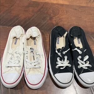 Converse Black and Cream Sneakers Bundle